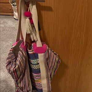 Colorful Striped Tote Bag